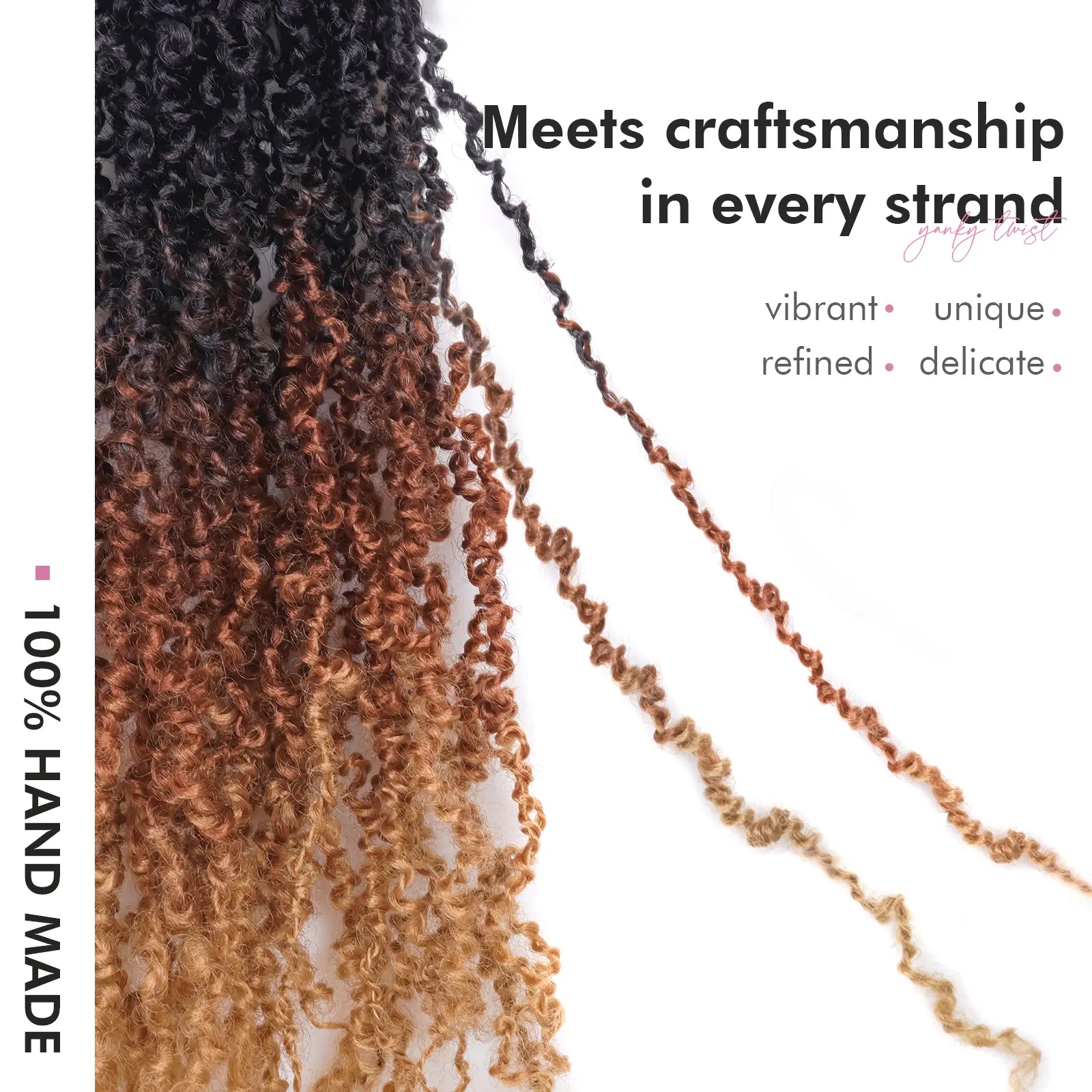 1 Pack YT | Toyotress® Yanky Twist Pre Looped Mini Passion Twist Short Passion Twist Crochet Braids Synthetic Hair Extensions Toyotress